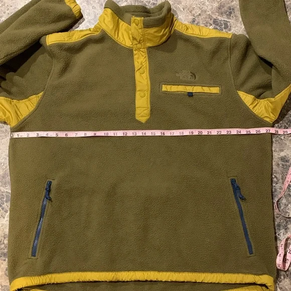 The North Face Royal Arch Fleece Quilted 1/4 Snap Pullover Jacket Men’s XL - Picture 11 of 12